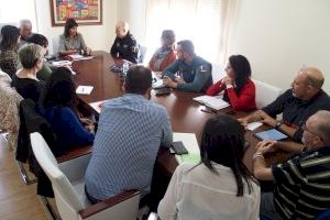 Reunión en Villena por el estado de pre-emergencia por temporal