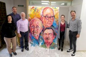 Tachi Lloret dóna a Altea l'obra que va pintar durant la presentació de la Capitalitat Cultural