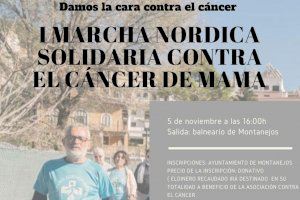 Montanejos celebra la I Marcha Nórdica contra el Cáncer de Mama