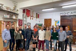 La delegada de Cultura, Fiestas y Cultura Popular, Asun Moll, se reúne con la Federación de Fallas I+E