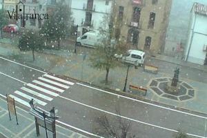 Primera nevada de la temporada a Castelló