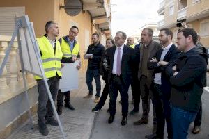 La Diputación financia con 105.000 euros la renovación del colector de aguas residuales de la calle Hermanos Pinzón de Moncofa