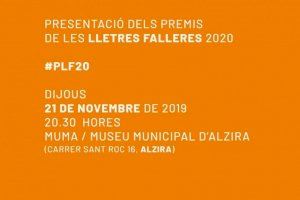 La Federació de Lletres Falleres presenta a Alzira l’edició 2020 dels seus premis