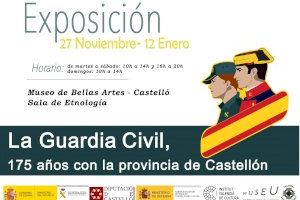 La Guardia Civil de Castellón realiza una exposición con motivo del 175 Aniversario de la Fundación de la Guardia Civil