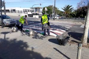 Paterna refuerza el servicio de limpieza en La Coma y Santa Rita