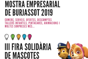 La Plaza del Ayuntamiento de Burjassot acoge la celebración de la Muestra Empresarial y la Feria Solidaria de Mascotas