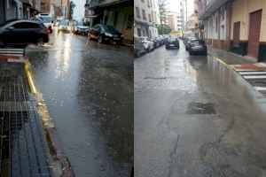 El PP denuncia acumulaciones de agua en las calles de Burriana tras las obras