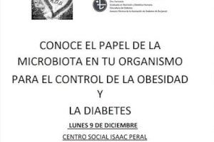 La Asociación de Diabéticos de Burjassot programa una charla sobre microbiota para el control de la obesidad y la diabetes