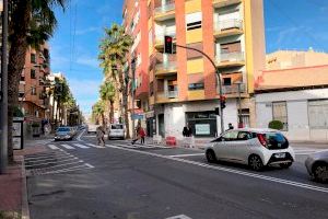 Finalizan las obras para mejorar la accesibilidad y seguridad en el cruce de calle Alicante y Ancha de Castelar