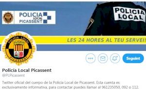 La Policía Local de Picassent abre su cuenta oficial de Twitter