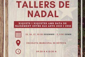 Ròtova ofereix per primera vegada tallers matinals de Nadal per als xiquets