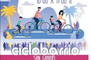 El Ayuntamiento de Alicante invita a participar este domingo en el Ciclobarrio de San Gabriel