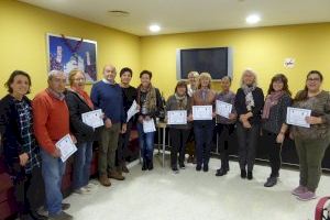 14 “cuidadores” se forman en el curso de Dependencia realizado en La Nucía