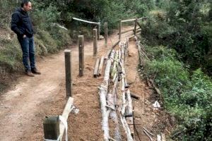 Xàtiva repara la senda del paraje natural de la Cova Negra