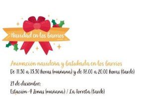 La Concejalía de Participación Ciudadana lleva la Navidad a los barrios de Elda