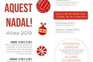 Deportes presenta una nueva edición de “Fes esport aquest Nadal” para el 26 y 27 de diciembre