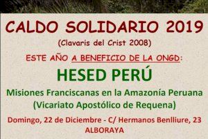Preparan y venden caldo navideño en Alboraia para ayudar al Vicariato de Requena, en la amazonía peruana