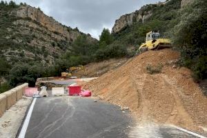 La Diputació finalitzarà abans d'estiu les obres de la carretera entre Losilla i La Puebla de San Miguel