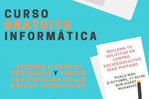 Nuevos cursos gratuitos de alfabetización informática en Burjassot