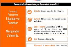 Càrcer y Gavarda inician un curso de educador para comedores