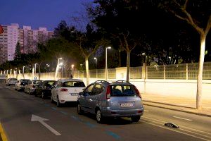 Cullera posa en funcionament la nova il·luminació del tram final de la Diagonal