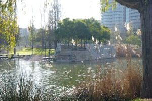 L´Ajuntament de València inicia la reparació del mirador i el mur junt al llac del Parc de Capçalera