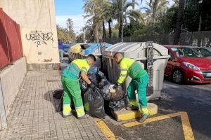 El dispositivo especial de limpieza de Nochevieja recoge 493 toneladas de residuos en Elche