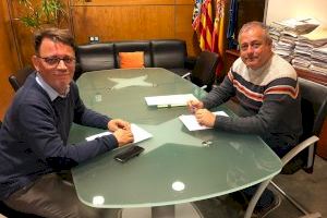 El concejal Chaler de Vinaròs se reúne con el director General del Deporte de la Generalitat