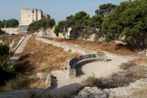 El Ayuntamiento de Alicante pone en marcha las obras de corrección de la erosión de los espacios forestales de la ladera este del Monte Tossal