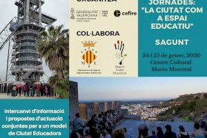 L’Ajuntament anima la ciutadania a participar en les jornades "La ciutat com a espai educatiu. Sagunt com a Ciutat Educadora" este cap de setmana