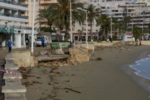 Calp estima en 1.340.000 euros los daños causados por el temporal en la playa de la Fossa