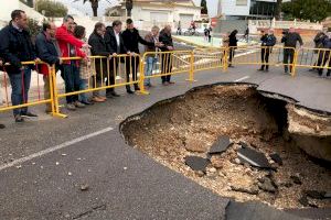 El presidente Puig se traslada hasta Vinaròs para ver los efectos de la borrasca Gloria