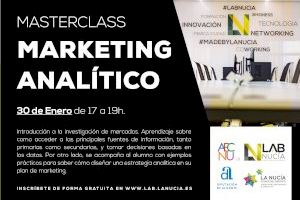 El Lab_Nucia acoge una Másterclass de “Marketing Analítico”