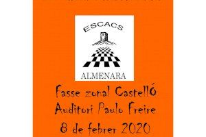 Almenara acollirà la fase zonal de Castelló d’escacs corresponent als Jocs Esportius de la Comunitat Valenciana