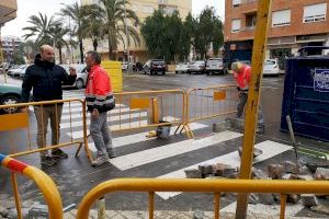 L'Ajuntament de la Vall d'Uixó realitza obres d'accessibilitat en diferents punts del municipi