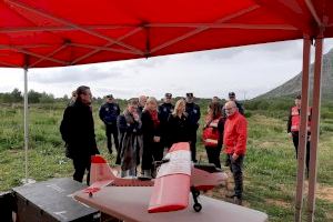 Bravo asiste a un ejercicio de uso de drones en una búsqueda rural