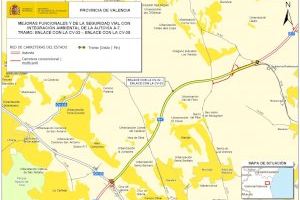 Mitma somete a información pública de expropiaciones el proyecto del tramo A de la mejora funcional y de la seguridad de la A-7, en Valencia