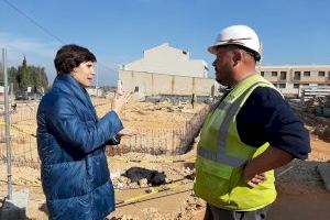 Las obras de construcción del nuevo colegio Araboga de Canet Lo Roig avanzan a buen ritmo