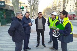 Esta semana quedará abierta al tránsito peatonal la acera Sur de la Avenida del Mediterráneo de Benidorm