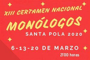 Santa Pola es prepara per a divertir-se amb humor i música en directe amb el XIII Certamen Nacional de Monòlegs d'Humor