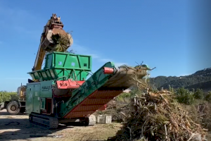 L´Alqueria fa compost amb més de 400 m3 de restes de poda