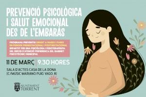 Torrent organiza la charla “Prevención psicológica y salud emocional desde el embarazo”