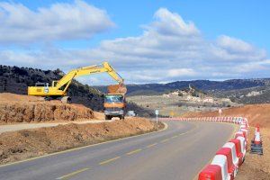 Avancen les obres de la carretera N-232 a Morella