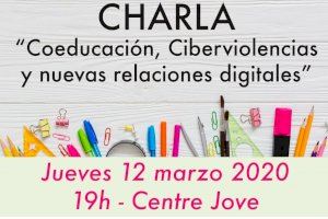 El Centre Jove de Crevillent acollirà demà una xarrada sobre Coeducació, Ciberviolències i noves relacions digitals