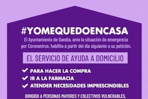 L'Ajuntament de Gandia impulsa amb Creu Roja el programa #YOMEQUEDOENCASA per ajudar a persones grans, amb mobilitat reduïda i malalts L'Ajuntament de Gandia impulsa amb Creu Roja el programa #YOMEQUEDOENCASA per ajudar a persones grans, amb mobilitat reduïda i malalts