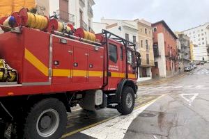 La Unitat Militar d’Emergències es desplaça a Ontinyent per fer tasques de desinfecció d’espais