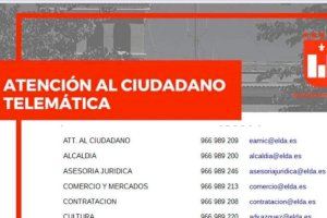 El Ayuntamiento de Elda funciona a pleno rendimiento gracias a la implantación del teletrabajo y la atención telefónica y telemática