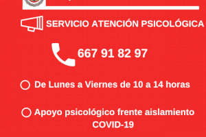 Servicios sociales de Utiel habilita un teléfono de atención psicológica frente al aislamiento