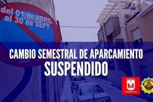 Suspendido el cambio semestral de aparcamiento previsto para el 1 de abril por la declaración del estado de alarma