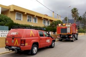 L'UME neteja i desinfecta punts estratègics a Benicàssim